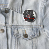 Badge Rond 5 Cm Je suis bouton mystérieux (En situation)