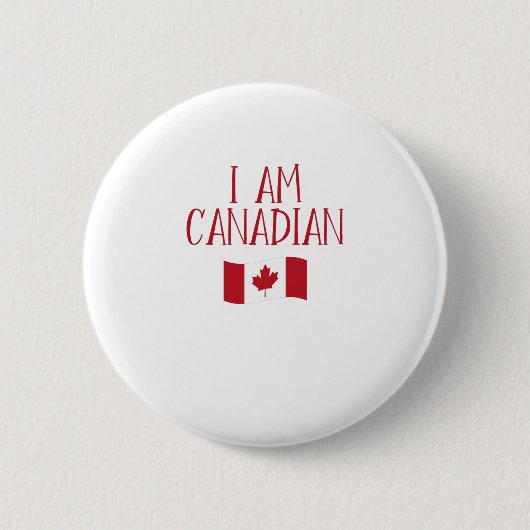 Badge Rond 5 Cm Je suis Canadien (Devant)