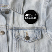 Badge Rond 5 Cm Je Suis Charlie (En situation)