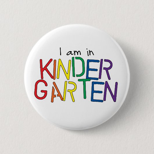 Badge Rond 5 Cm Je suis dans le jardin d'enfants (Devant)