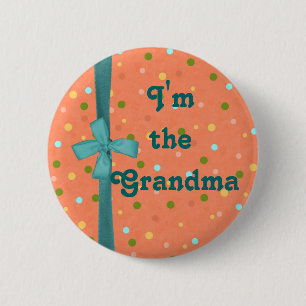 Badge Rond 5 Cm "Je suis des bulles de la grand-maman" -