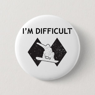 Badge Rond 5 Cm Je suis du matériel de ski cool difficile pour hom