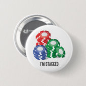 Badge Rond 5 Cm Je suis empilé (Devant & derrière)