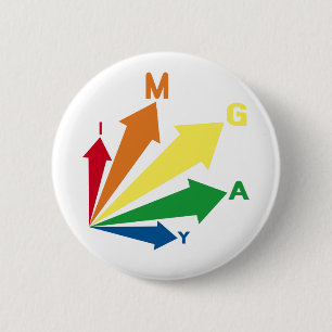 Badge Rond 5 Cm je suis gay