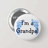 Badge Rond 5 Cm Je suis grand-père ! (Devant & derrière)