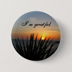 Badge Rond 5 Cm Je suis Greatful_ Button_by Elenne Boothe