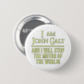 Badge Rond 5 Cm Je suis John Galt (Devant & derrière)