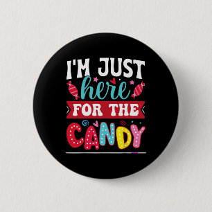 Badge Rond 5 Cm Je suis juste ici pour l'Hallowee de Noël des bonb