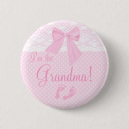 Badge Rond 5 Cm Je suis la grand-maman (Devant)