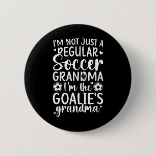 Badge Rond 5 Cm Je suis la grand-mère gardienne de but de soccer d