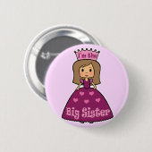 Badge Rond 5 Cm Je suis la grande soeur (Devant & derrière)
