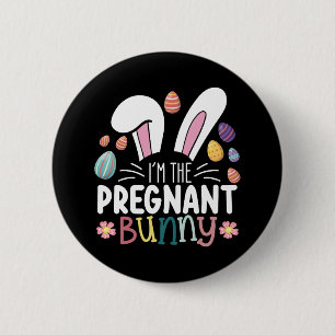Badge Rond 5 Cm Je suis la maman lapin enceinte de la famille de P