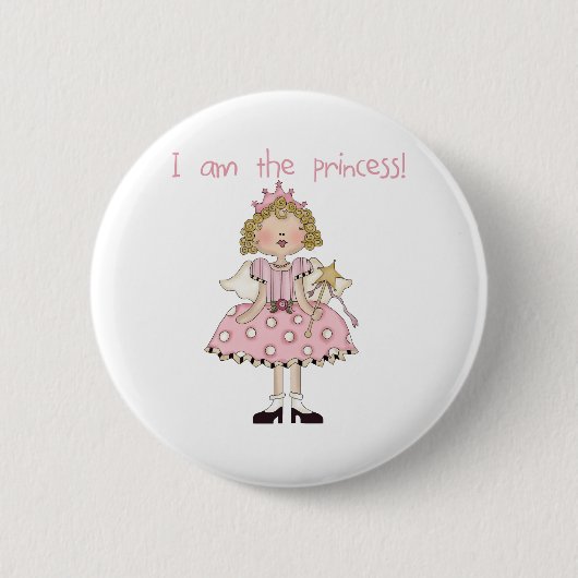 Badge Rond 5 Cm Je suis la princesse (Devant)
