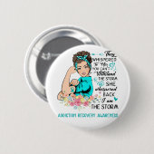 Badge Rond 5 Cm Je Suis La Sensibilisation À LA RÉCUPÉRATION À L'A (Devant & derrière)