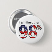 Badge Rond 5 Cm Je suis l'autre 98% (Devant & derrière)
