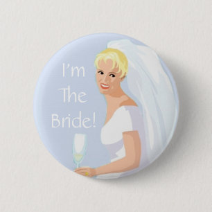 Badge Rond 5 Cm Je suis le bouton d'accessoire de mariage de jeune