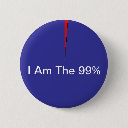 Badge Rond 5 Cm Je suis le bouton de 99% (Devant)