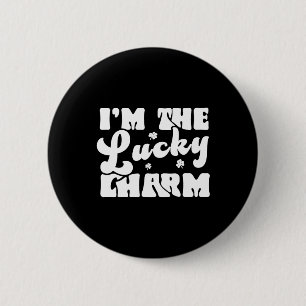 Badge Rond 5 Cm Je suis le charme chanceux drôle de la Saint-Patri