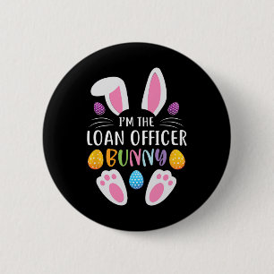 Badge Rond 5 Cm Je suis le lapin agent de crédit drôle de jour de