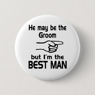 Badge Rond 5 Cm Je suis le meilleur homme