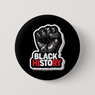 Badge Rond 5 Cm Je suis le Mois de l'histoire des Noirs Fierté afr