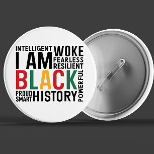 Badge Rond 5 Cm Je Suis Le Mois De L'Histoire Noire