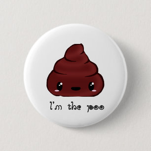 Badge Rond 5 Cm Je suis le Poo