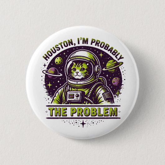 Badge Rond 5 Cm Je suis le problème (Devant)