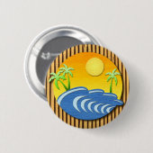 Badge Rond 5 Cm Je suis le temps d'île (Devant & derrière)