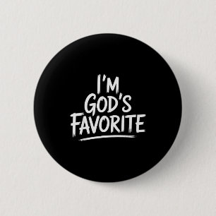 Badge Rond 5 Cm Je suis l'église religieuse chrétienne préférée de