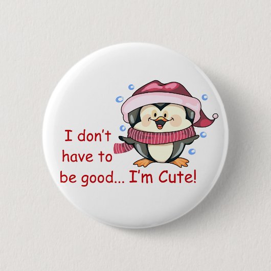 Badge Rond 5 Cm Je suis mignonne (Devant)