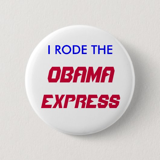 BADGE ROND 5 CM JE SUIS MONTÉ, OBAMA, EXPRESS (Devant)