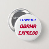 BADGE ROND 5 CM JE SUIS MONTÉ, OBAMA, EXPRESS (Devant & derrière)