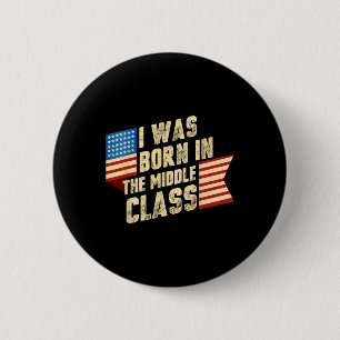 Badge Rond 5 Cm Je suis né au milieu Cl Trump 2024 1