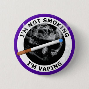 Badge Rond 5 Cm Je suis NE FUMANT PAS moi suis VAPING