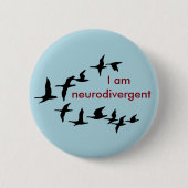 Badge Rond 5 Cm Je suis neurodivergent (Devant)