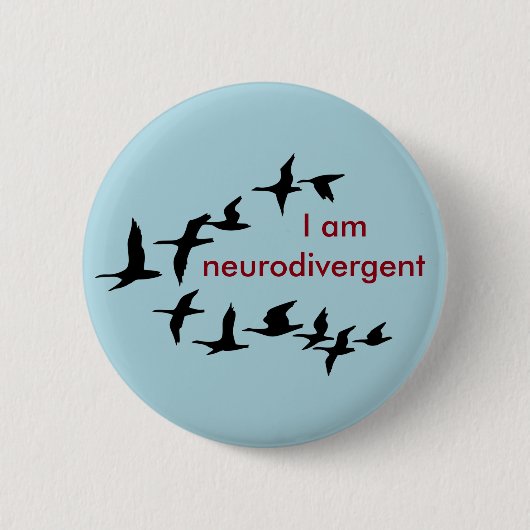 Badge Rond 5 Cm Je suis neurodivergent (Devant)