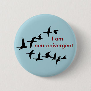 Badge Rond 5 Cm Je suis neurodivergent
