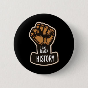 Badge Rond 5 Cm Je Suis Noir Histoire Mois African Pride Black Poi
