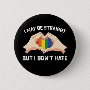 Badge Rond 5 Cm Je suis peut-être hétéro mais je ne déteste pas le
