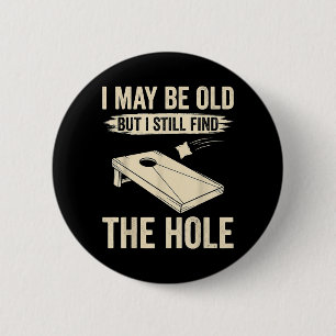 Badge Rond 5 Cm Je suis peut-être vieux mais je trouve toujours le