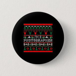 Badge Rond 5 Cm Je suis photographe Noël laide Sweat