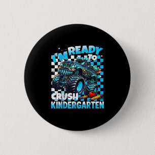 Badge Rond 5 Cm Je Suis Prêt À Écraser La Maternelle Monster Truck