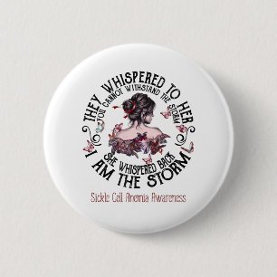 Badge Rond 5 Cm Je Suis Sensibilisation À L'Anémie De La Faucill