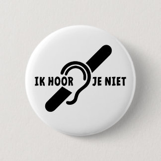 Badge Rond 5 Cm Je suis sourd. Des sourds, des malentendants. Lire