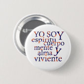 Badge Rond 5 Cm Je suis Spirit Body (Devant & derrière)