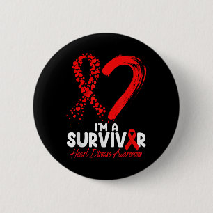 Badge Rond 5 Cm Je Suis Survivante Sensibilisation aux maladies ca