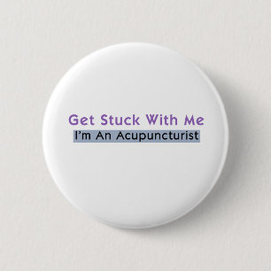 Badge Rond 5 Cm Je suis un acupuncturiste