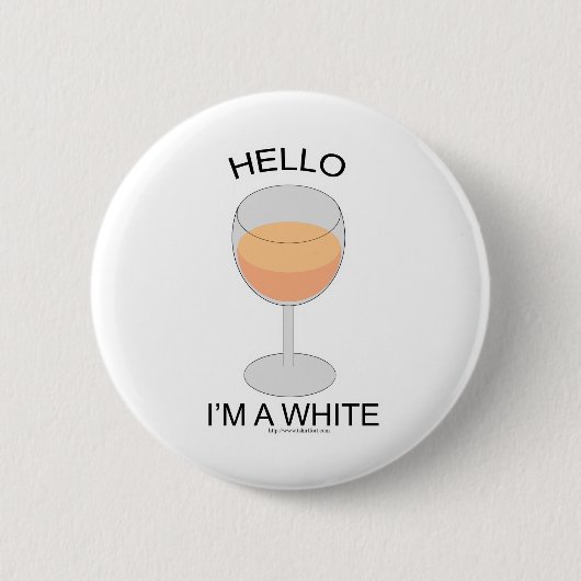 Badge Rond 5 Cm Je suis un Blanc (Devant)