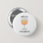 Badge Rond 5 Cm Je suis un Blanc (Devant & derrière)
